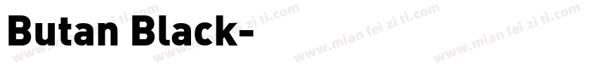 Butan Black字体转换